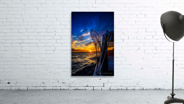 Navigating the Sunset: A Memorable Boat Ride with Wet Net Charte Wall Preview