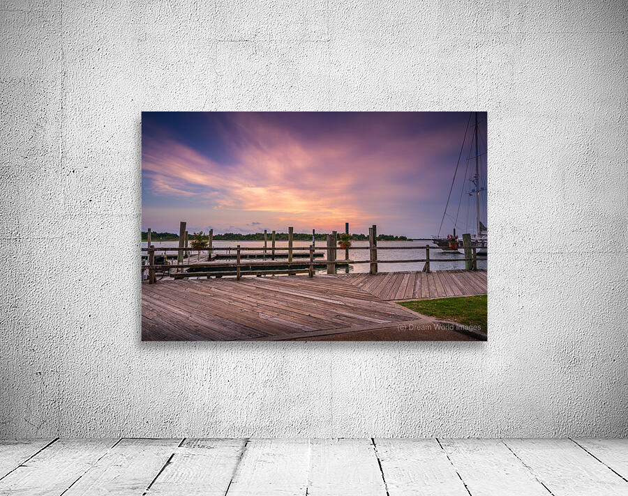 Boardwalk Sernity: A Beaufort North Carolina Sunset Wall Preview