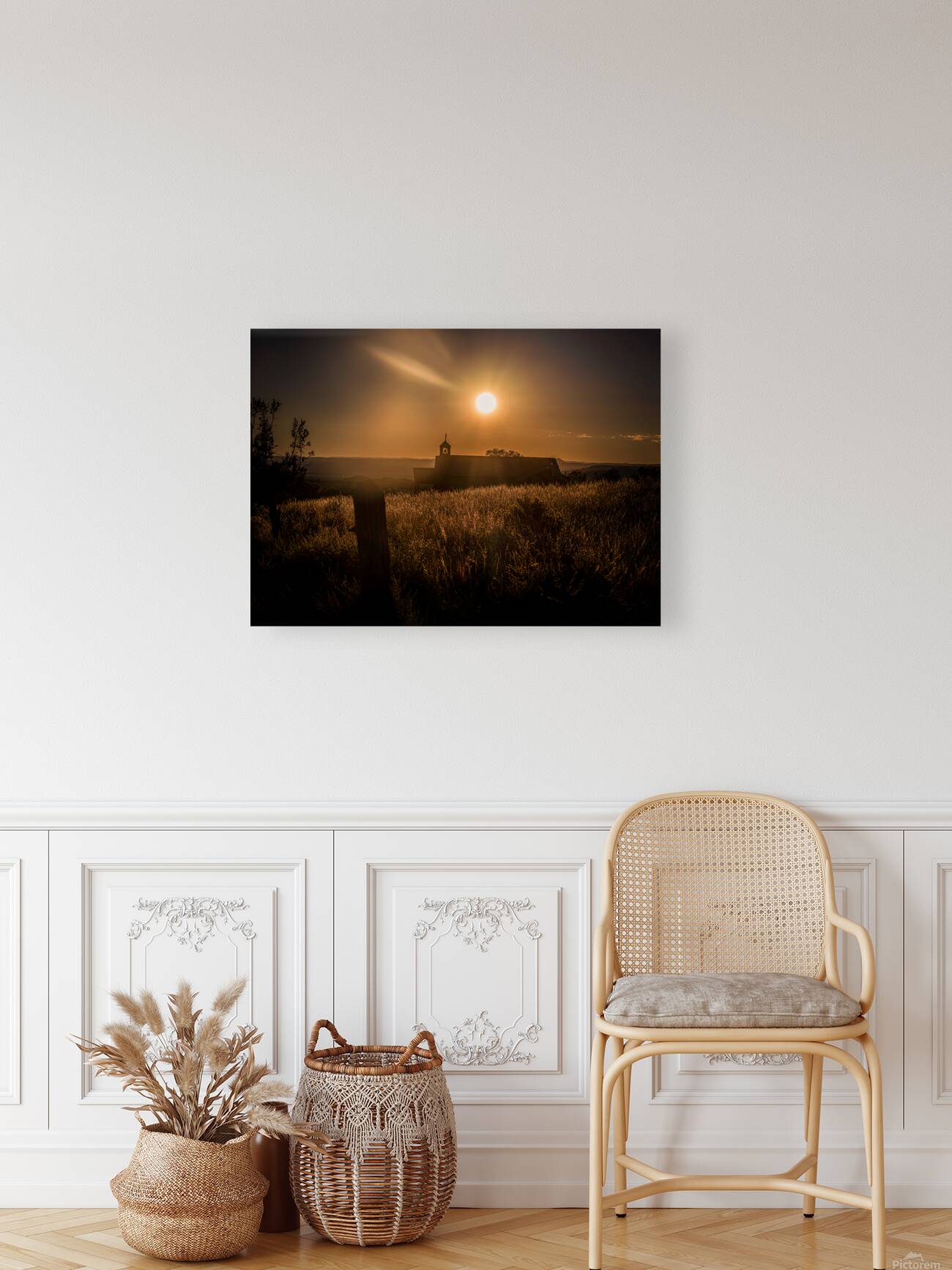 Silhouette in Sunlit Harmony Reproduction