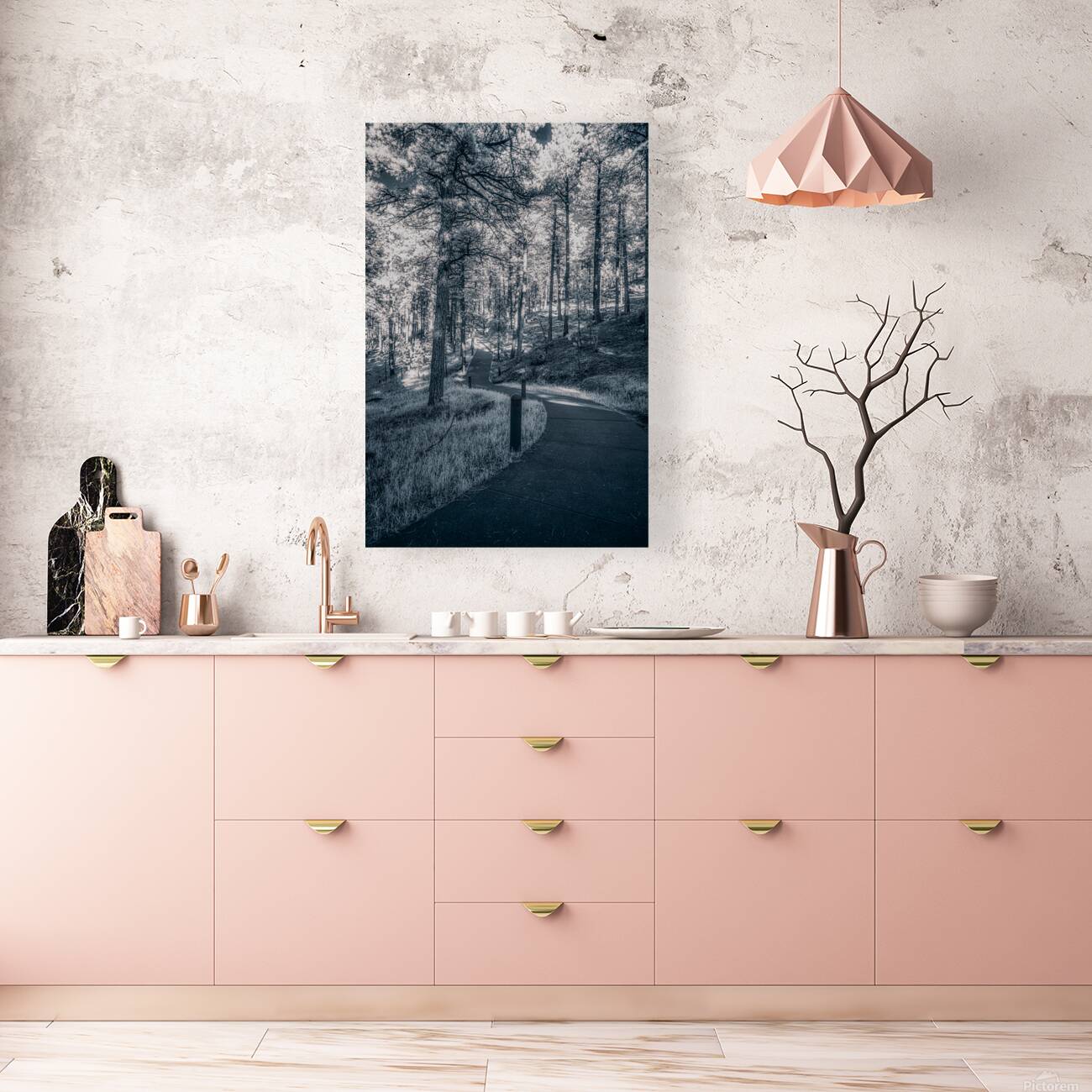 Mount Rushmore: Path Below the Monument in Infrared Magic Reproduction