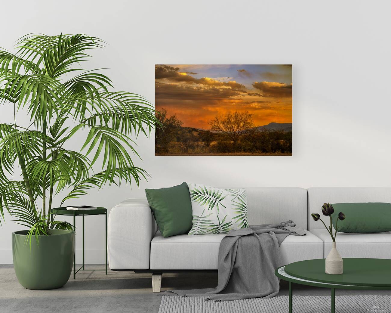 Burning Sky Over Silent Shadows Reproduction