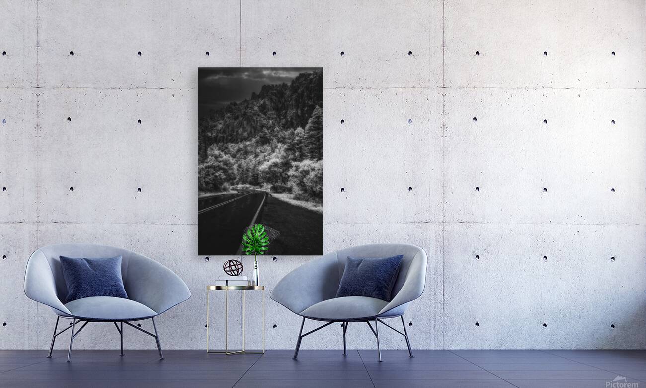 Shadowed Path to Tranquil Peaks Reproduction