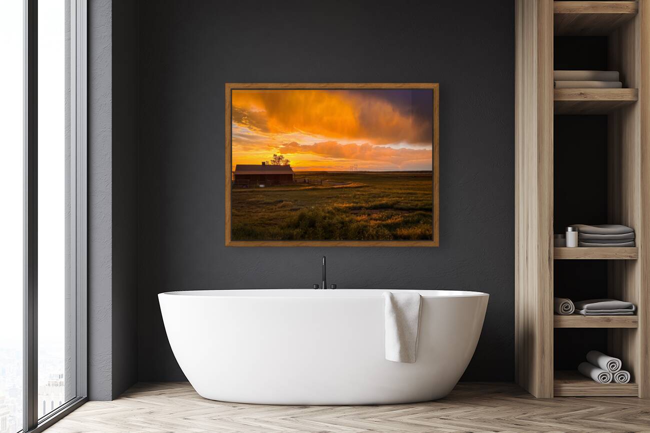 Montanas Fiery Farewell Reproduction