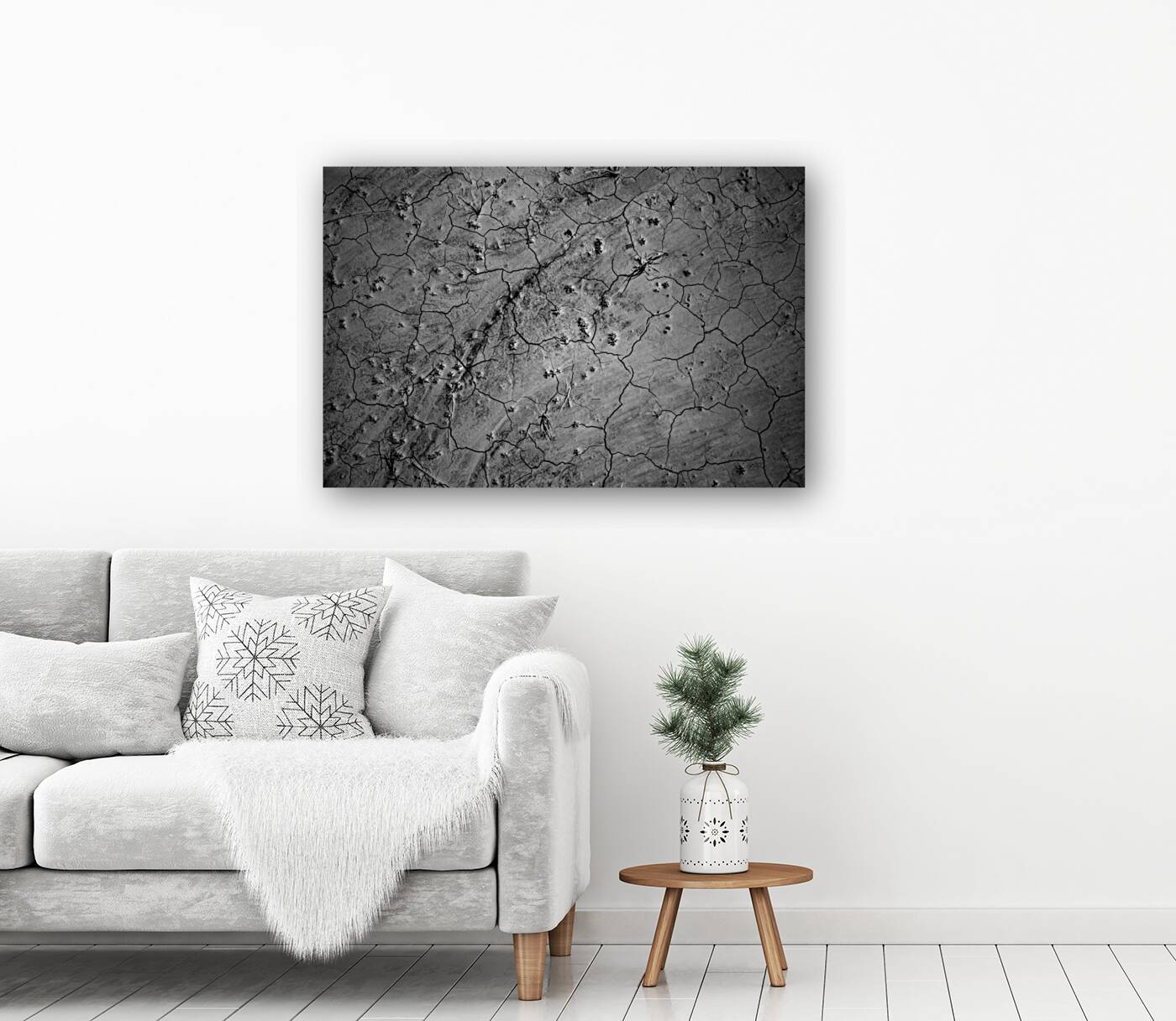 Deserted Elegance: Unearthing Natural Patterns in the Badlands Reproduction