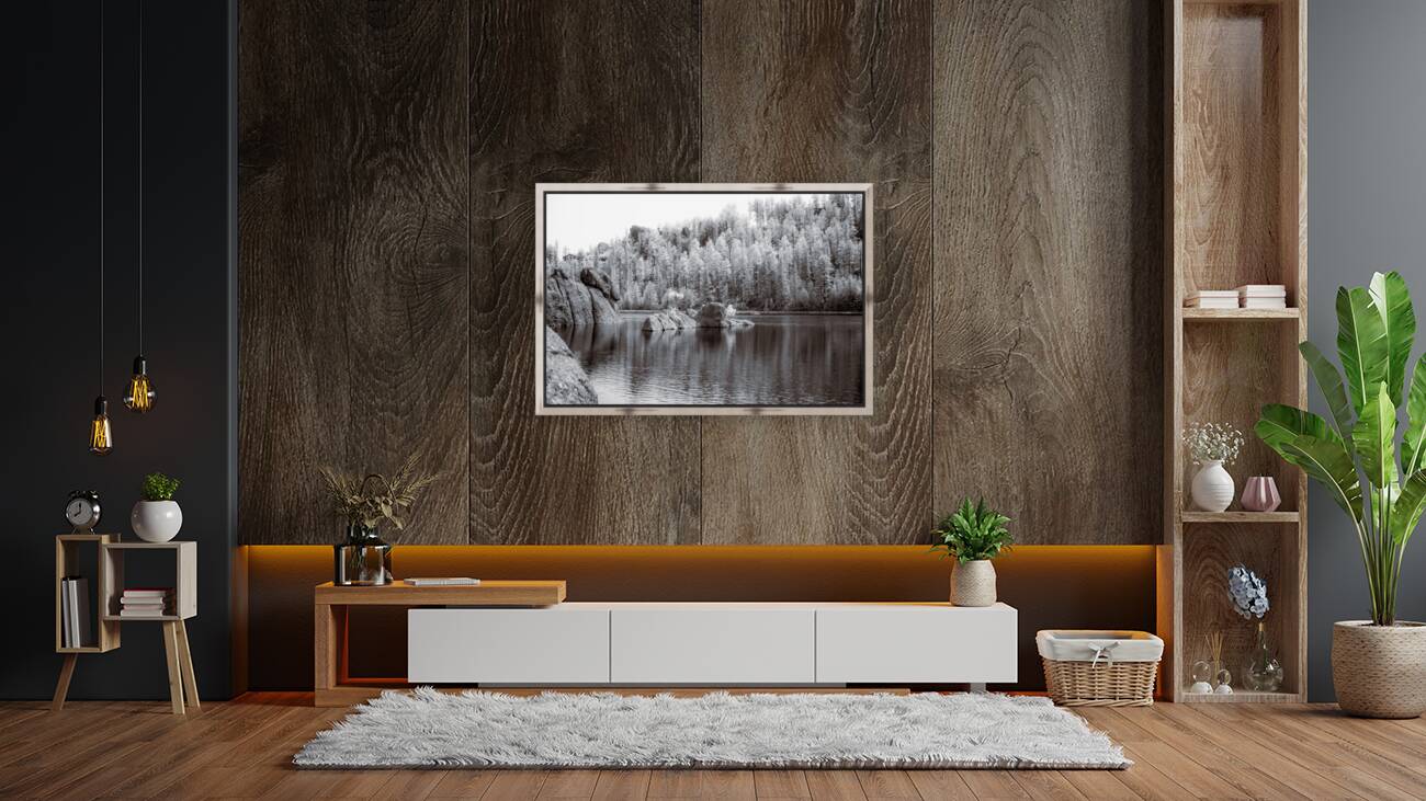 Majestic Pine Island: Capturing Sylvan Lakes Beauty Reproduction