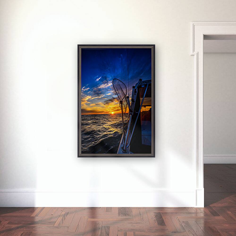 Navigating the Sunset: A Memorable Boat Ride with Wet Net Charte Reproduction