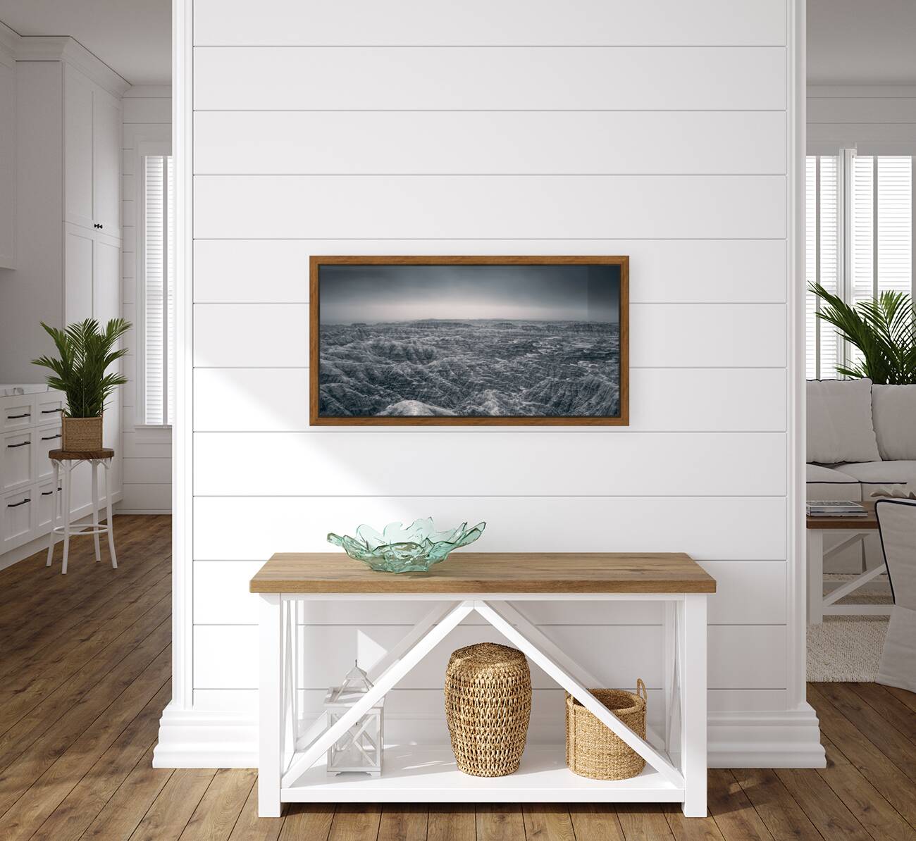 Shadows of the Earth: Ghostly Vista of the Badlands Reproduction