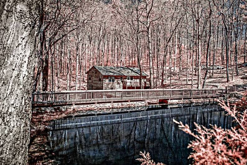 A Mystical Retreat: Exploring Clarkson Covered Bridge by Dream World Images