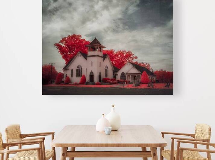 Spiritual Splendor - Crimson Steeple by Dream World Images