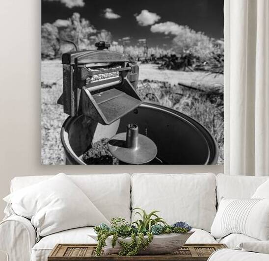 Rustic Relic - Old Washing Machine by Dream World Images