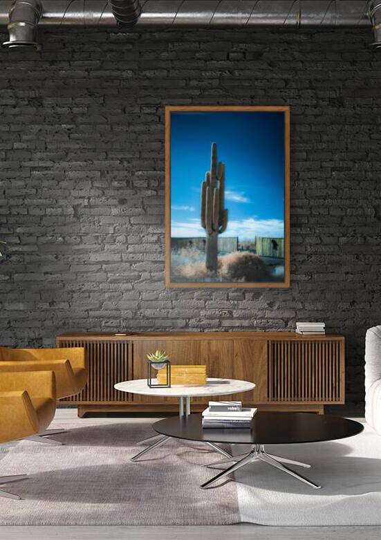 Cactus Symphony beneath Azure Heights by Dream World Images