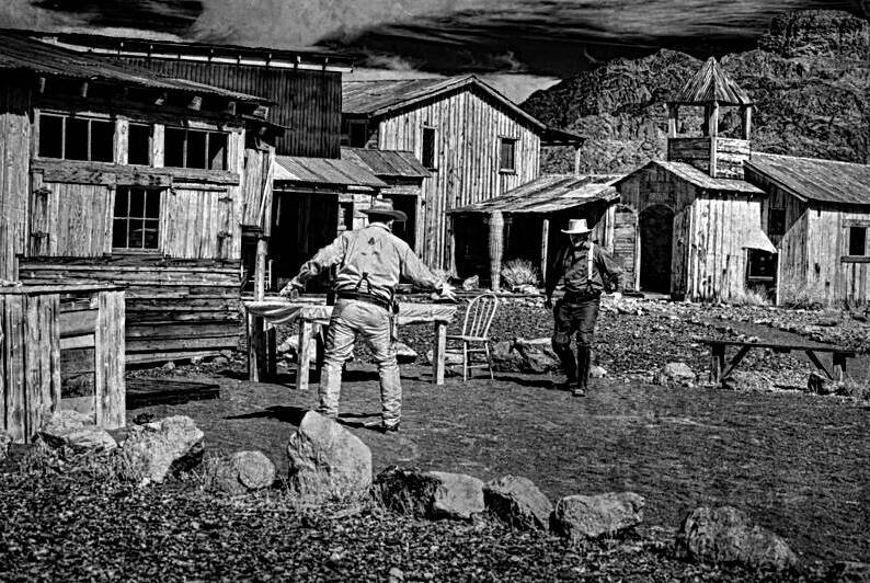 Cowboys in the Clouds of Time by Dream World Images