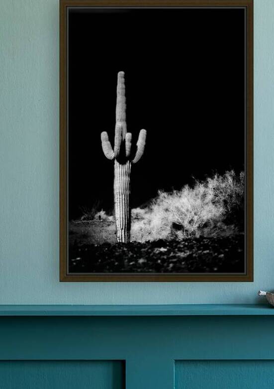 Vertical Echoes in a Desert Canvas by Dream World Images