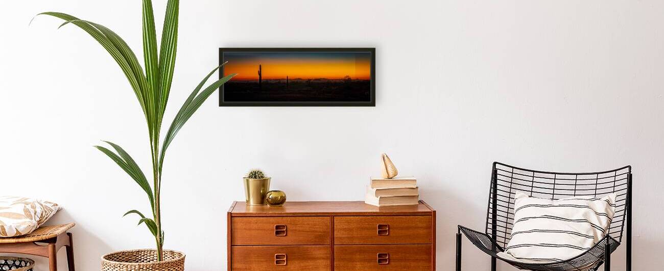 Cacti Against Painted Sky by Dream World Images