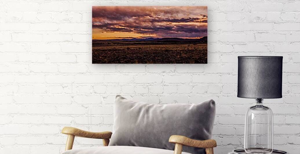 Sunset Symphony Over Vast Horizons by Dream World Images