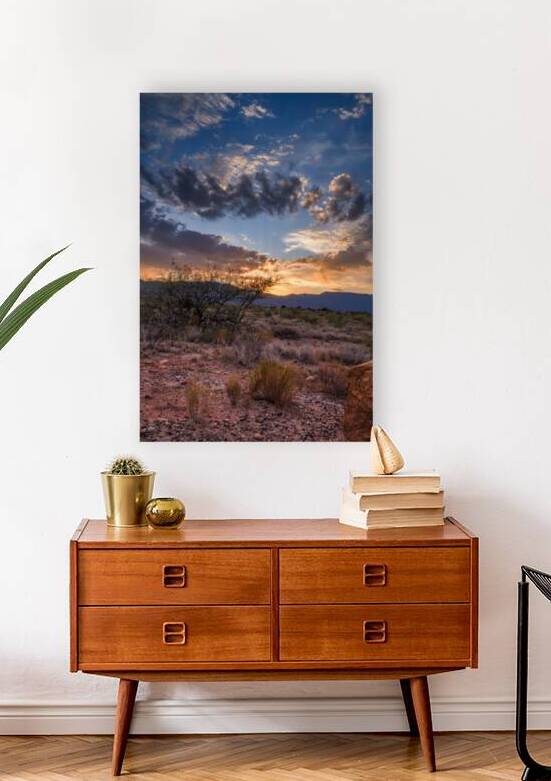 Radiance Unfurled Over Rocky Plains by Dream World Images