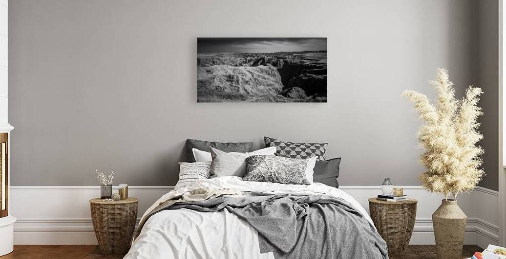 Shadows of the Earth: Rugged Elegance of the Badlands by Dream World Images