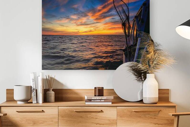 Sailing into Octobers Glow: A Maritime Adventure on the Waves by Dream World Images