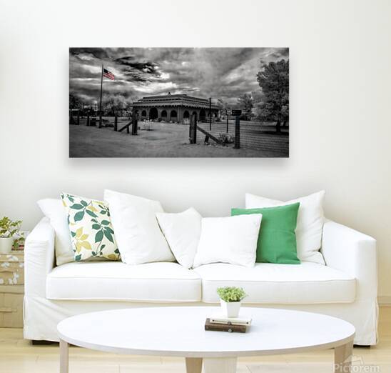 Billowing Flag Timeworn Architecture by Dream World Images