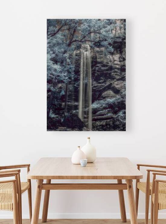 Tranquil Veil   Blue Falls by Dream World Images