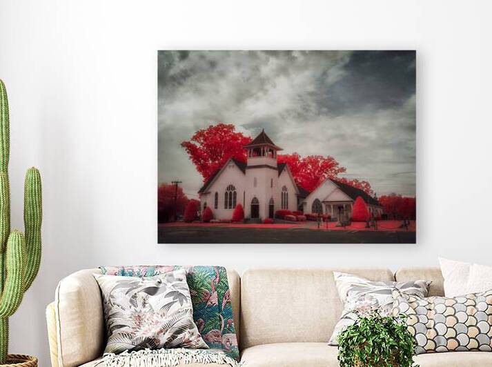 Spiritual Splendor   Crimson Steeple by Dream World Images