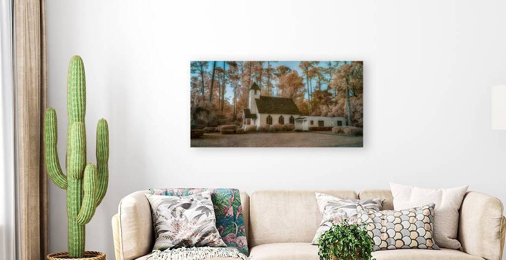 Spiritual Splendor: Capturing the Serenity of a Rural Church at  by Dream World Images