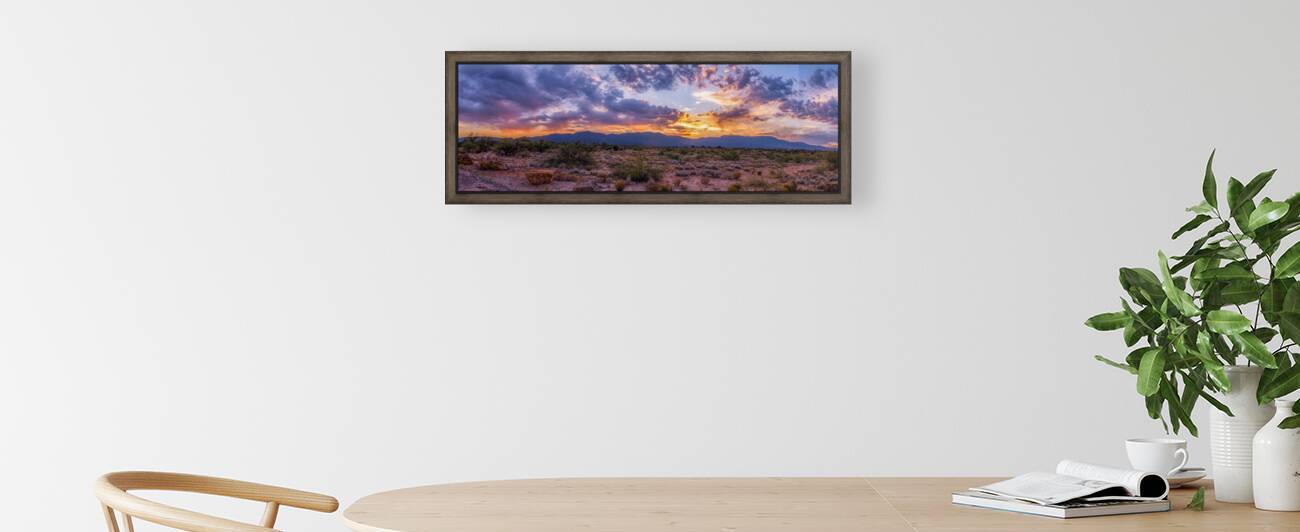 Sunset Tapestry Over Arid Plains by Dream World Images