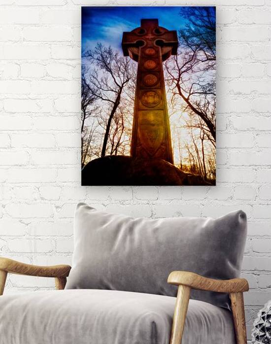Majestic Celtic Cross: A Symbol of Serenity and Tradition by Dream World Images