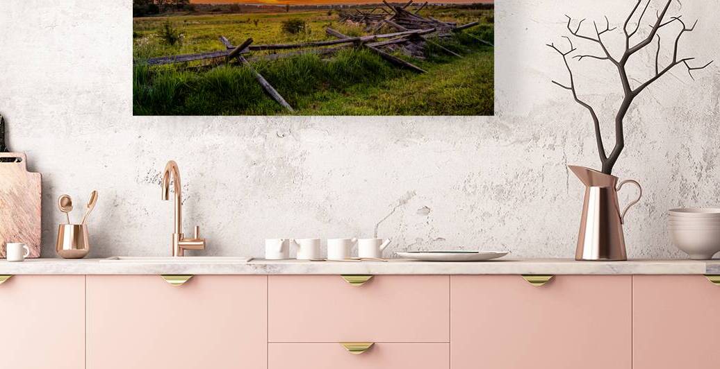 Fenceline Sunset by Dream World Images