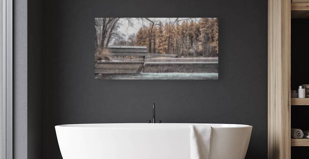 Ethereal Tranquility: Exploring Gettysburgs Bridge of Tranquilit by Dream World Images