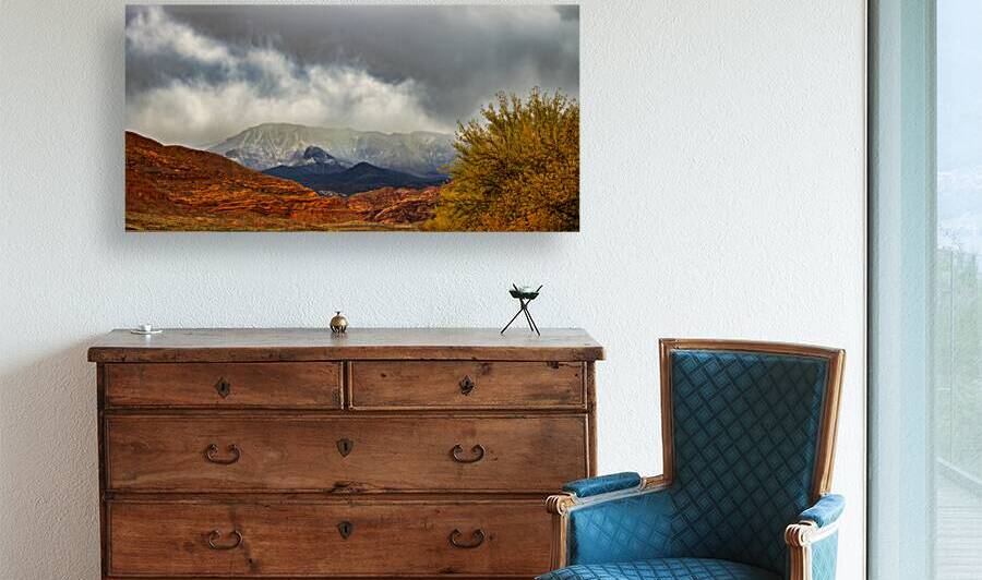 Desert Mountain Storm Light by Dream World Images