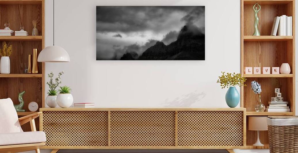 Storm Veiled Peaks by Dream World Images