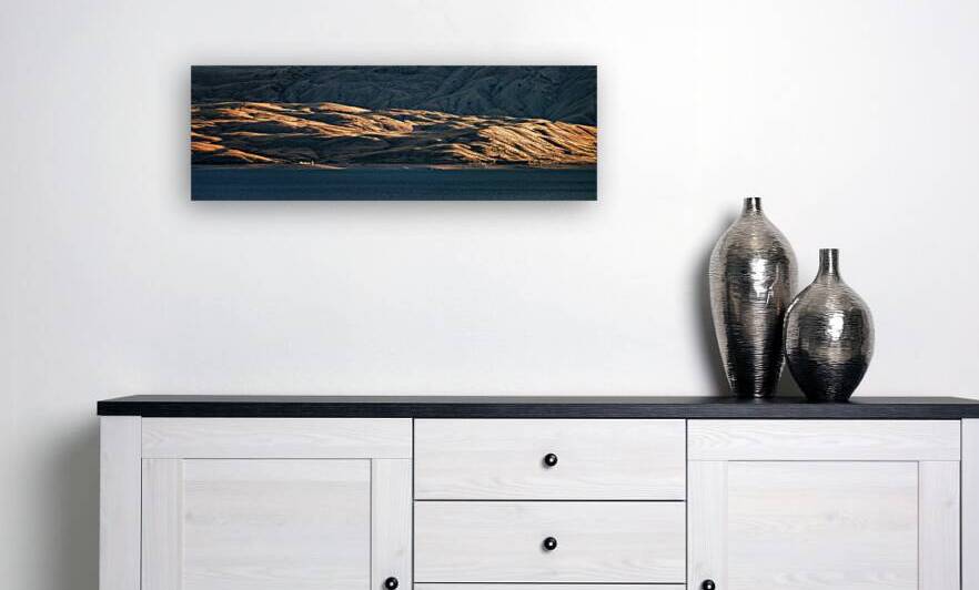 Sculpted by Light: Buffalo Bill Reservoir Hills   Cody Wyoming T by Dream World Images