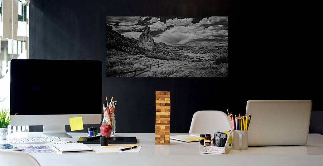 Trail to Majesty: Stormy Peaks at Garden of the Gods by Dream World Images