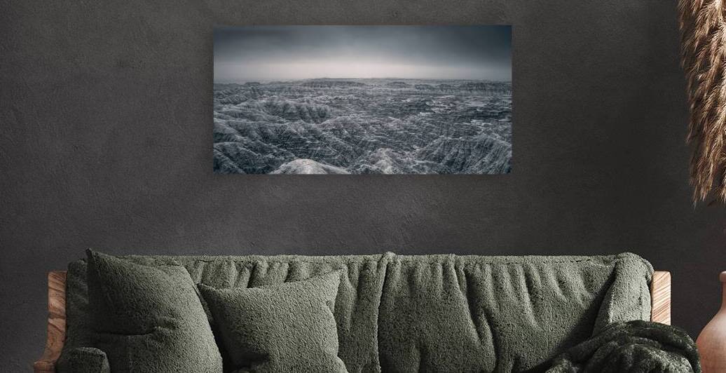 Shadows of the Earth: Ghostly Vista of the Badlands by Dream World Images