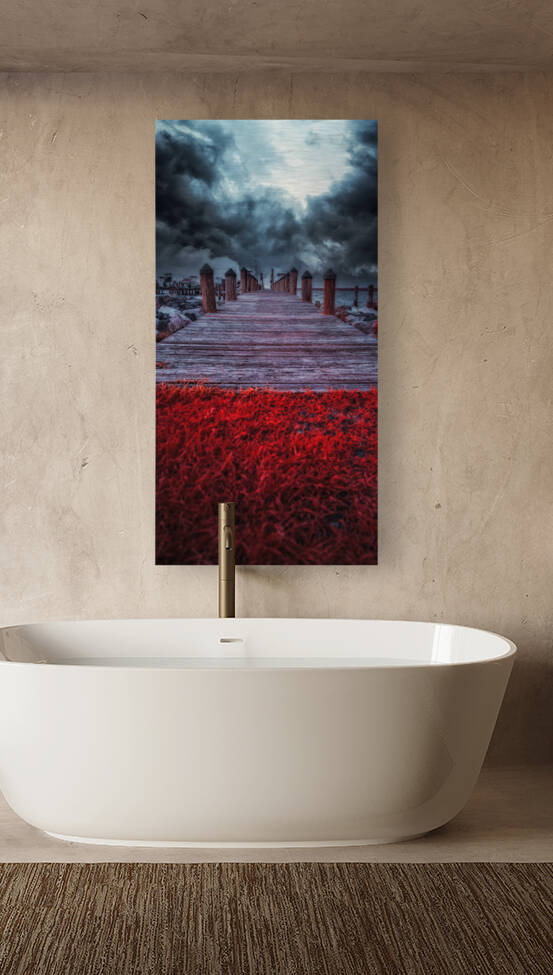 Storms Dance: A Memorable Infrared Moment on Brooms Island Maryland by Dream World Images