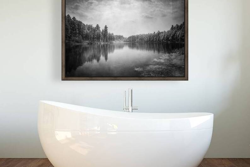 Exploring the Mystical Beauty of Center Lake: A Smokey Pond by Dream World Images