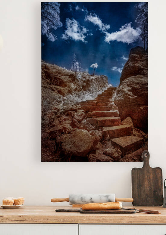 Stairway to Tranquility: Exploring Sylvan Lake South Dakota by Dream World Images