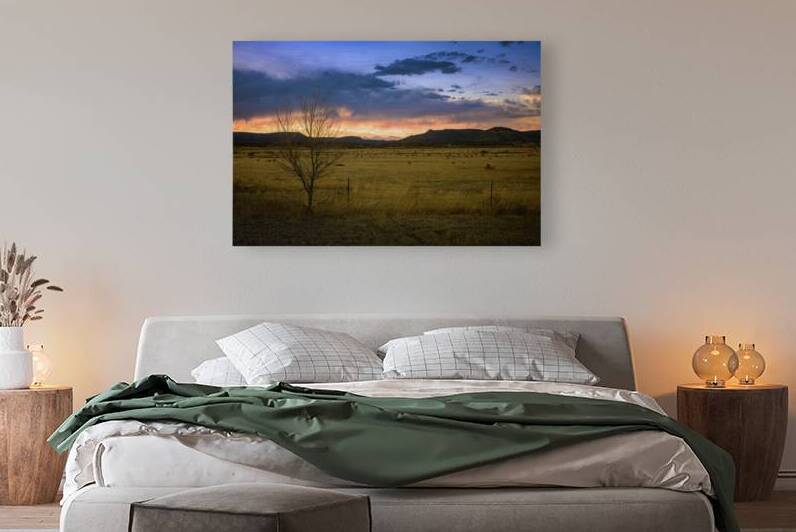 Prairie Radiance: Sunset Symphony near Cold Beer New Mexico by Dream World Images