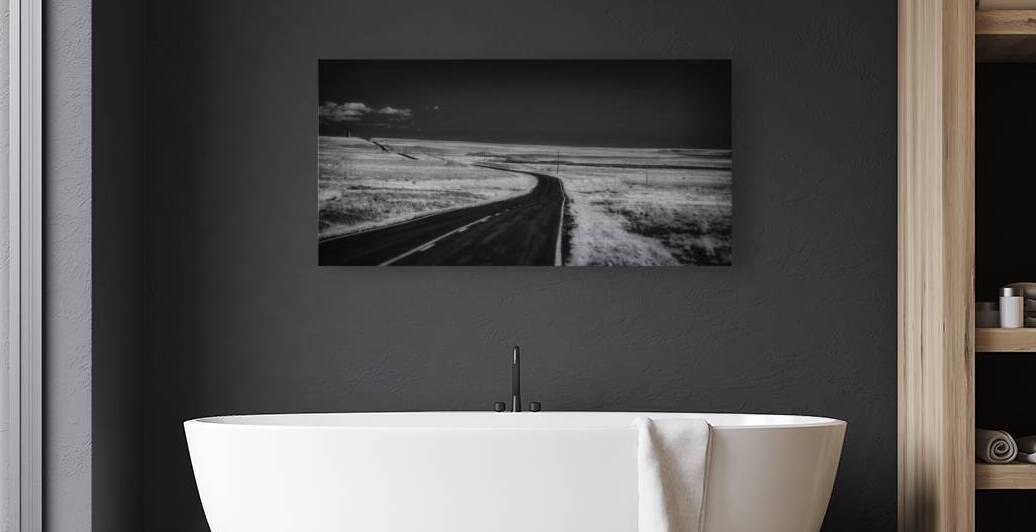 Horizon of Infinite Solitude: Long Black Road by Dream World Images