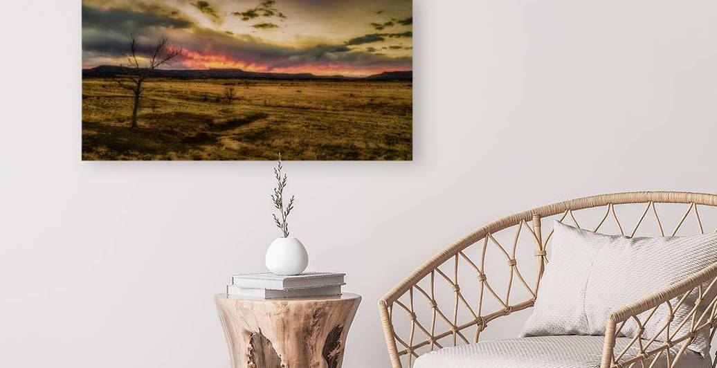 Luminescent Horizons: Twilights Embrace in Cold Beer New Mexico by Dream World Images