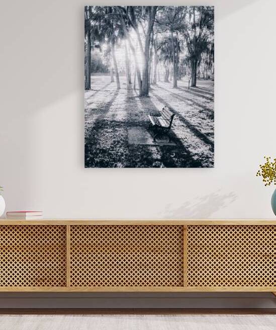 Lighted Bench by Dream World Images