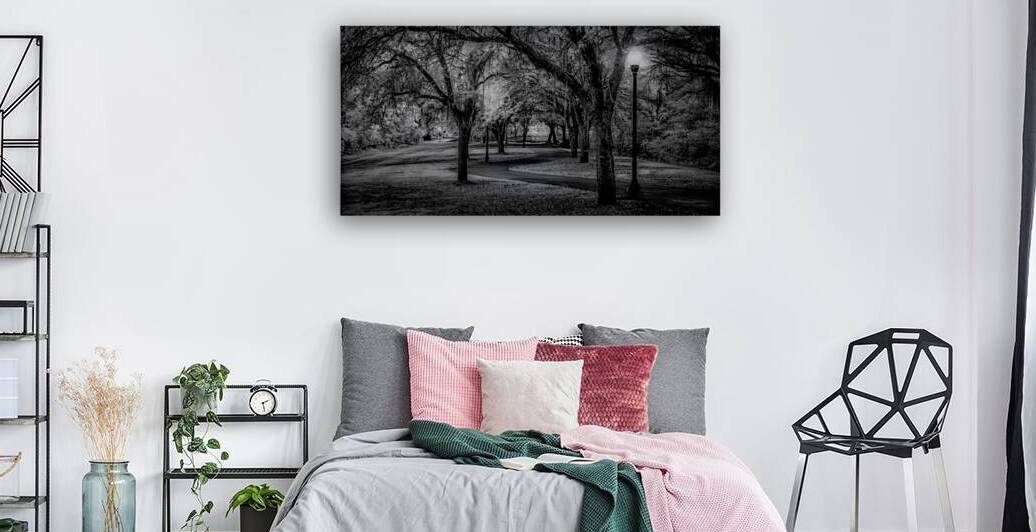 Curvy Dusk Walkway by Dream World Images