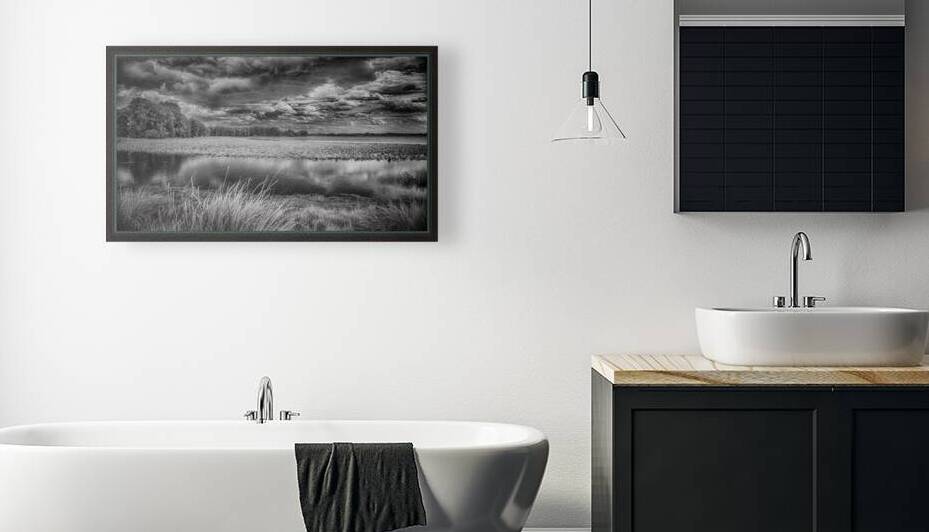 Ephemeral Drama: Stormy Embrace over Henderson Lake by Dream World Images