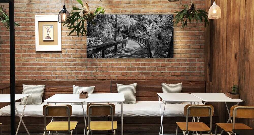 Infrared Boardwalk Bend by Dream World Images