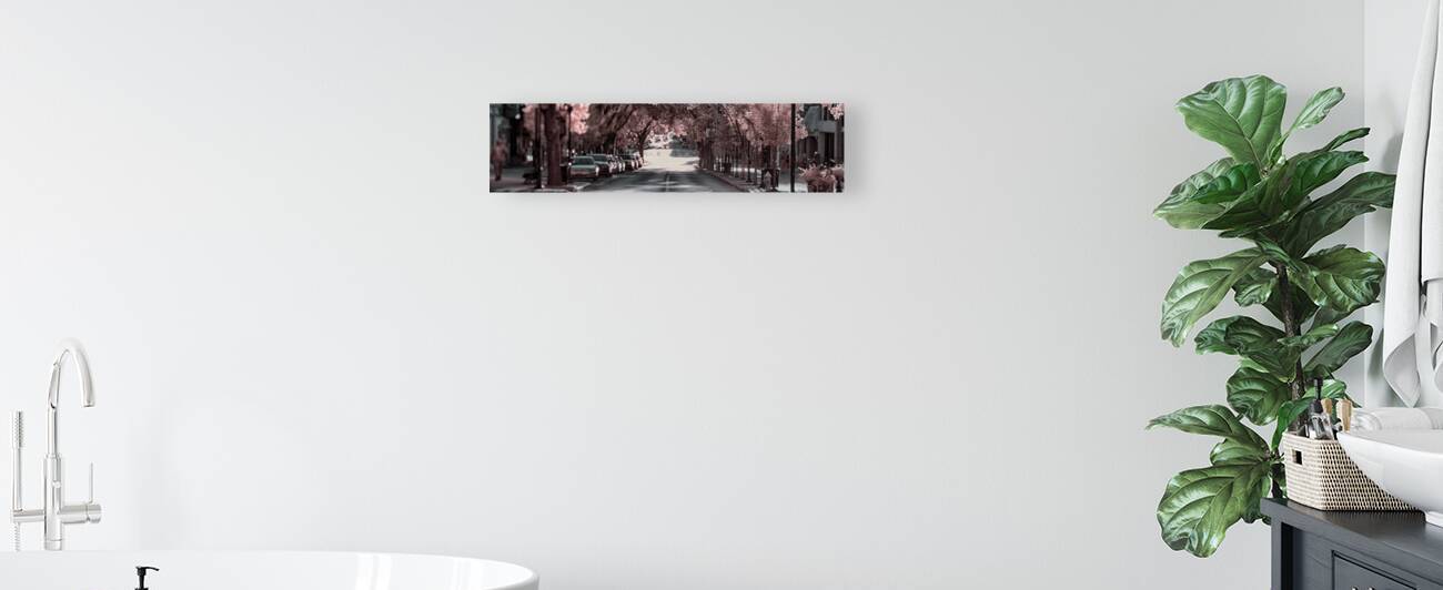 City in Bloom: Yorks Stroll Through Infrared Hues - Pano by Dream World Images