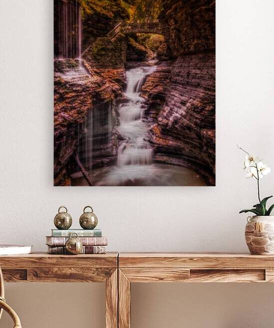 Watkins Glen: Rainbow Falls by Dream World Images