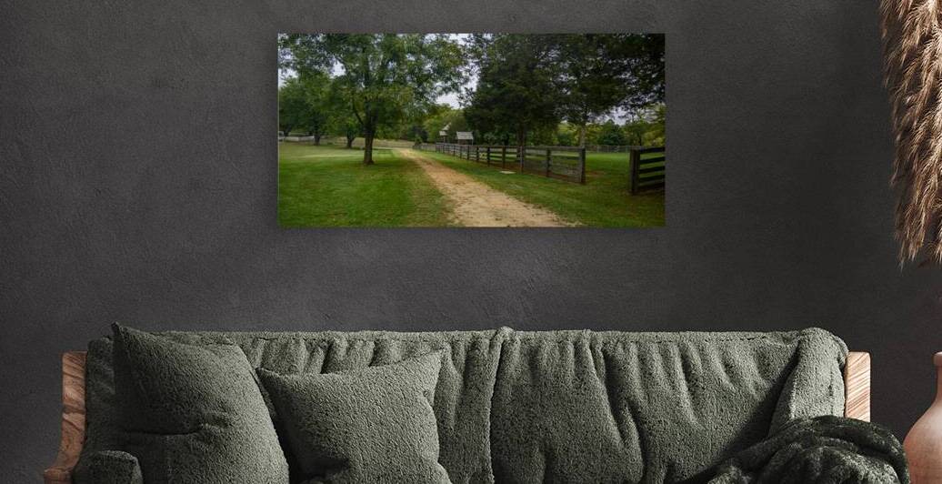 Green Serenity: Unveiling the Enchanting Path a Hidden House in Appomattox Courthouse by Dream World Images