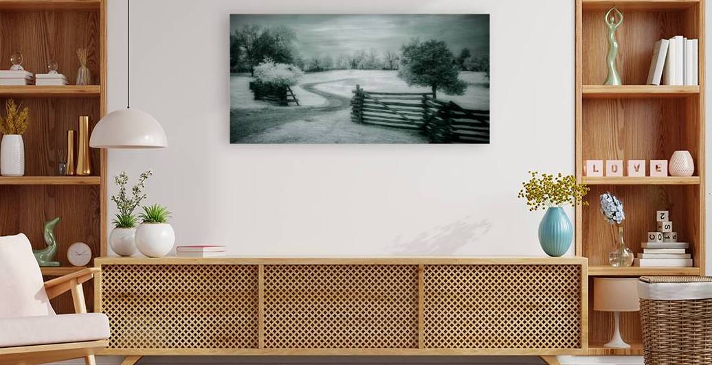 Hidden Grandeur: Exploring the Winding Gravel Road to the Enigmatic House by Dream World Images