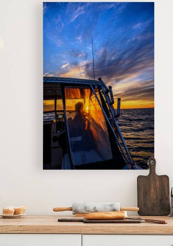 Golden Horizons: A Birthday Boat Ride with Wet Net Charters by Dream World Images